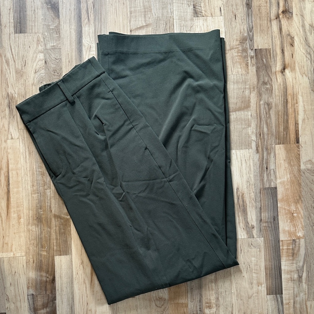 Elegant Women's Dark Green Trousers